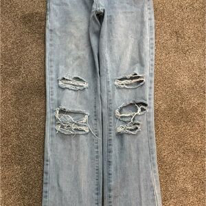 SHEIN Distressed Light Blue Women's Jeans SZ xs